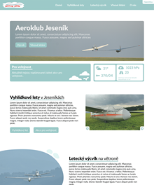 Aeroklub Jesenik website