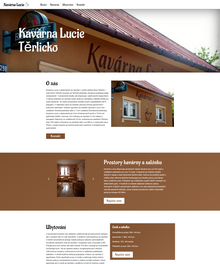 Kavarna Lucie website